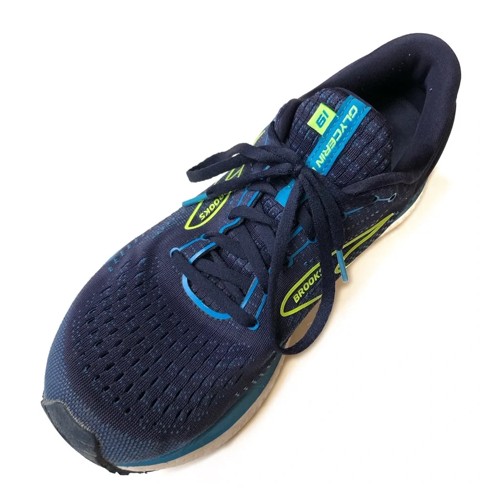 Brooks Glycerin 19 Blue and Yellow Running Shoes Men’s Size 11.5